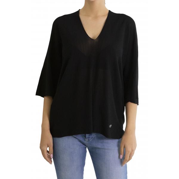 Maglia monocolour con scollo a V Please 